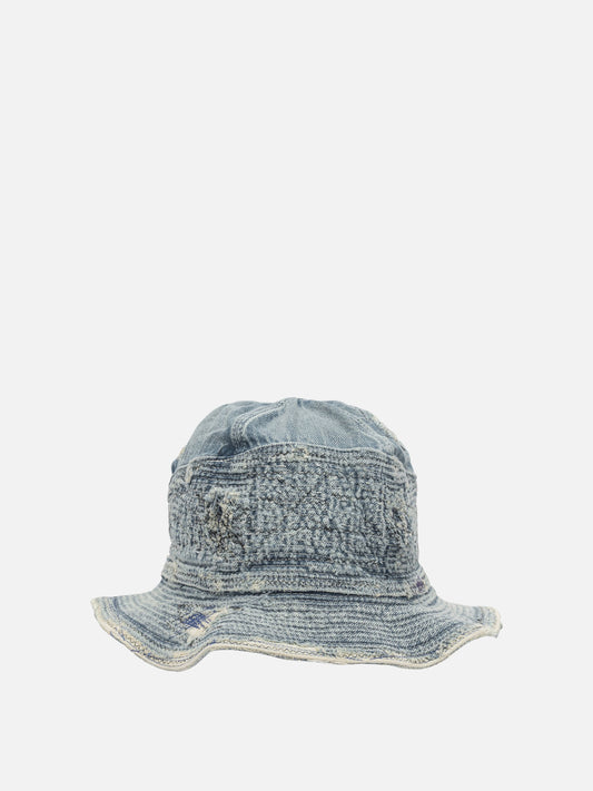 Bucket hats 100% cotton  Blue - KAPITAL Men | VIETTI Online Store 
