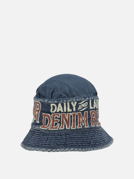 Bucket hats 100% cotton  Blue - KAPITAL Men | VIETTI Online Store | 2
