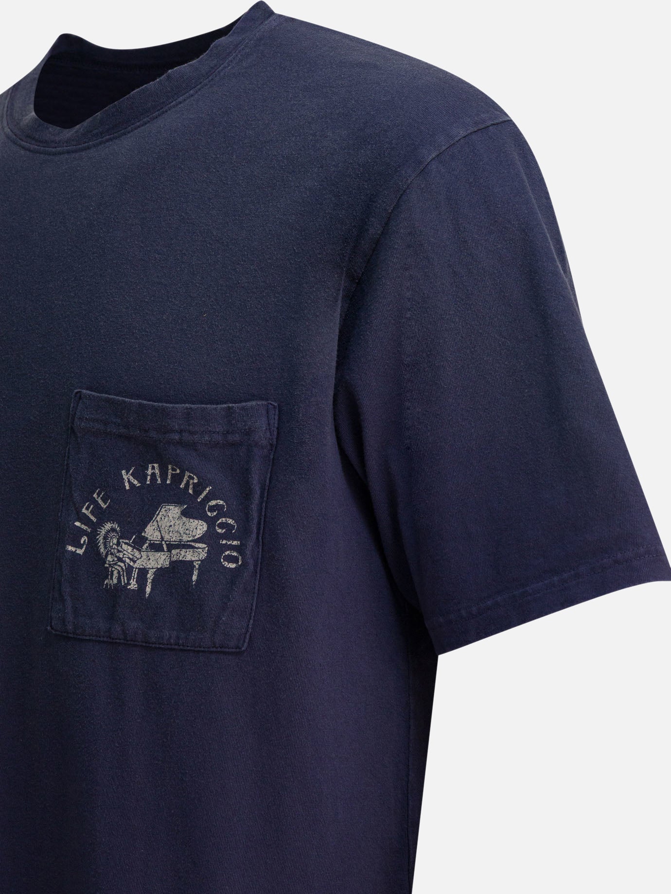 Crewneck t-shirts Print  Blue - KAPITAL Men | PDP | VIETTI Online Store | Zoom-Modal_4
