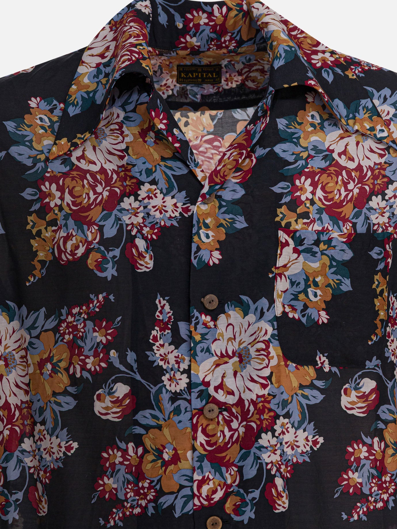 Casual shirts Floral  Black - KAPITAL Men | PDP | VIETTI Online Store | thumbnail_3
