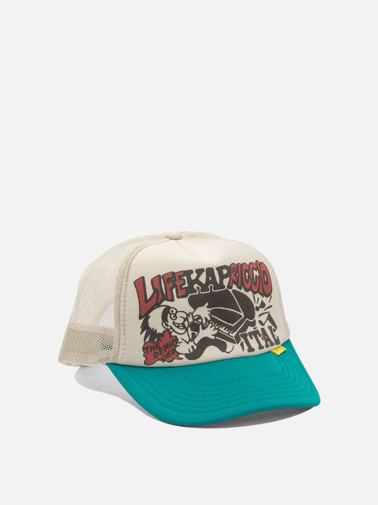 Trucker caps 100% polyester  White - KAPITAL Men | PDP | VIETTI Online Store | 2
