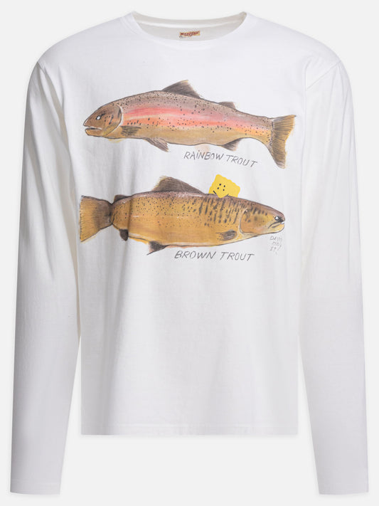 Crewneck t-shirts Graphics  White - KAPITAL Men | PLP | VIETTI Online Store 
