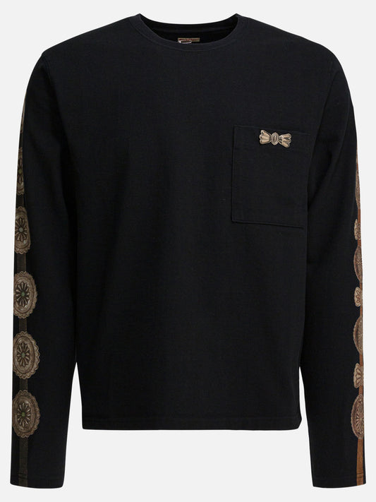 Crewneck t-shirts Graphics  Black - KAPITAL Men | PLP | VIETTI Online Store 
