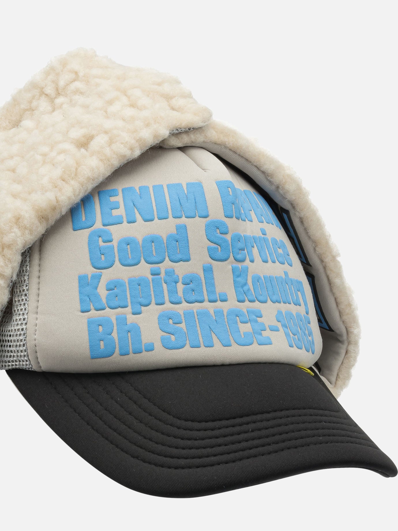 Trucker caps 100% polyester  Grey - KAPITAL Men | PDP | VIETTI Online Store | thumbnail_4
