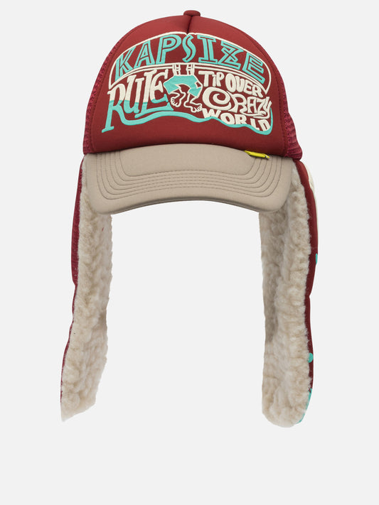 Trucker caps 100% polyester  Bordeaux - KAPITAL Men | VIETTI Online Store 
