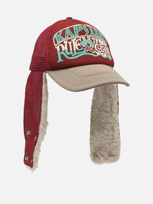 Trucker caps 100% polyester  Bordeaux - KAPITAL Men | VIETTI Online Store | 2
