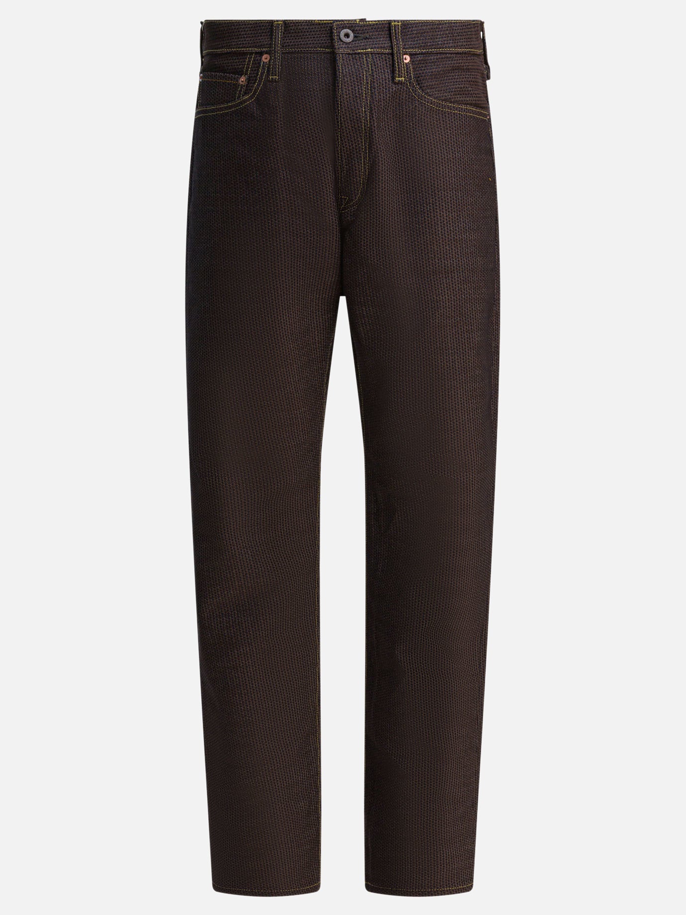 Straight-leg jeans Denim  Brown - KAPITAL Men | PDP | VIETTI Online Store | Zoom-Modal
