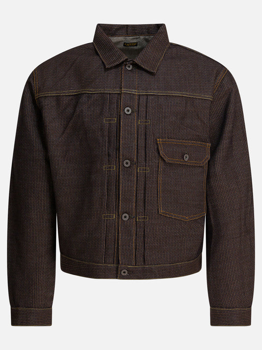 Denim jackets Solid colour  Brown - KAPITAL Men | PLP | VIETTI Online Store 
