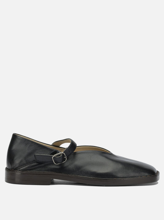 Mary Jane ballet flats 100% calf leather  Black - Lemaire Women | PLP | VIETTI Online Store 

