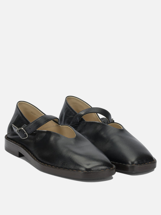 Mary Jane ballet flats 100% calf leather  Black - Lemaire Women | PLP | VIETTI Online Store | 2
