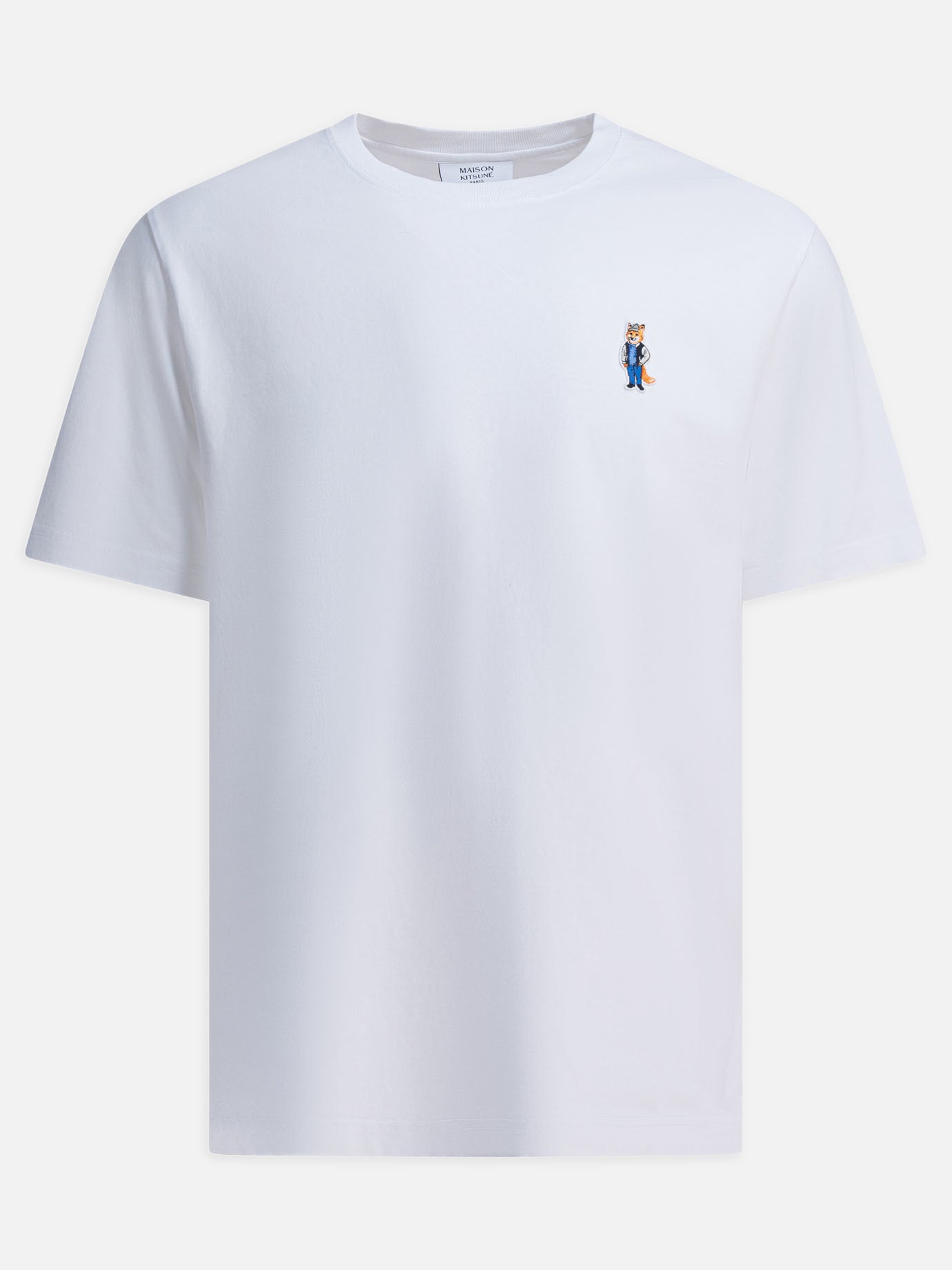 Crewneck t-shirts Logo  White - Maison Kitsuné Men | PDP | VIETTI Online Store | thumbnail