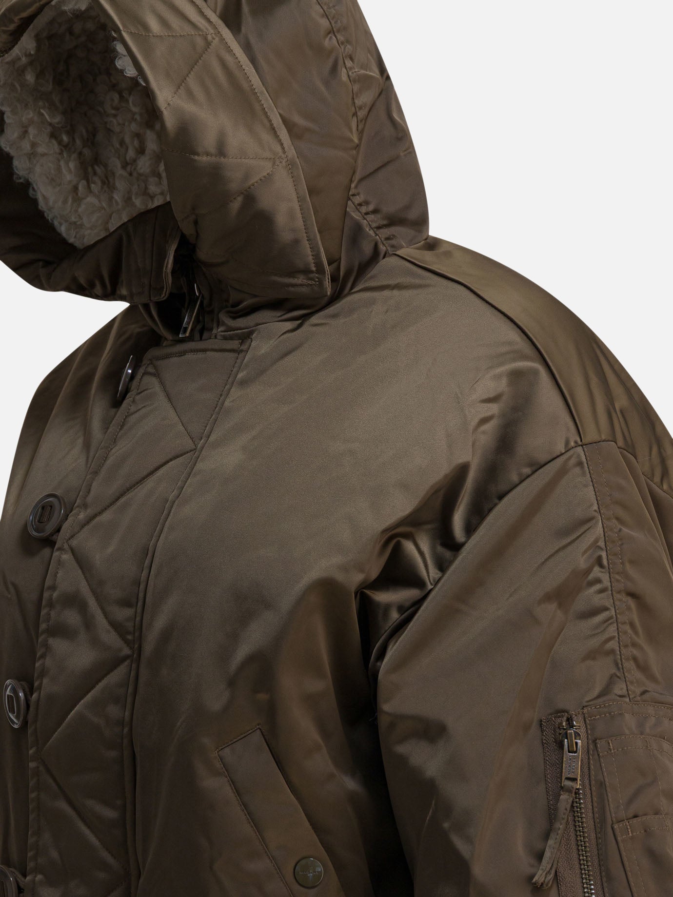 Down jackets Solid colour  Brown - Marant Étoile Women | PDP | VIETTI Online Store | Zoom-Modal_4
