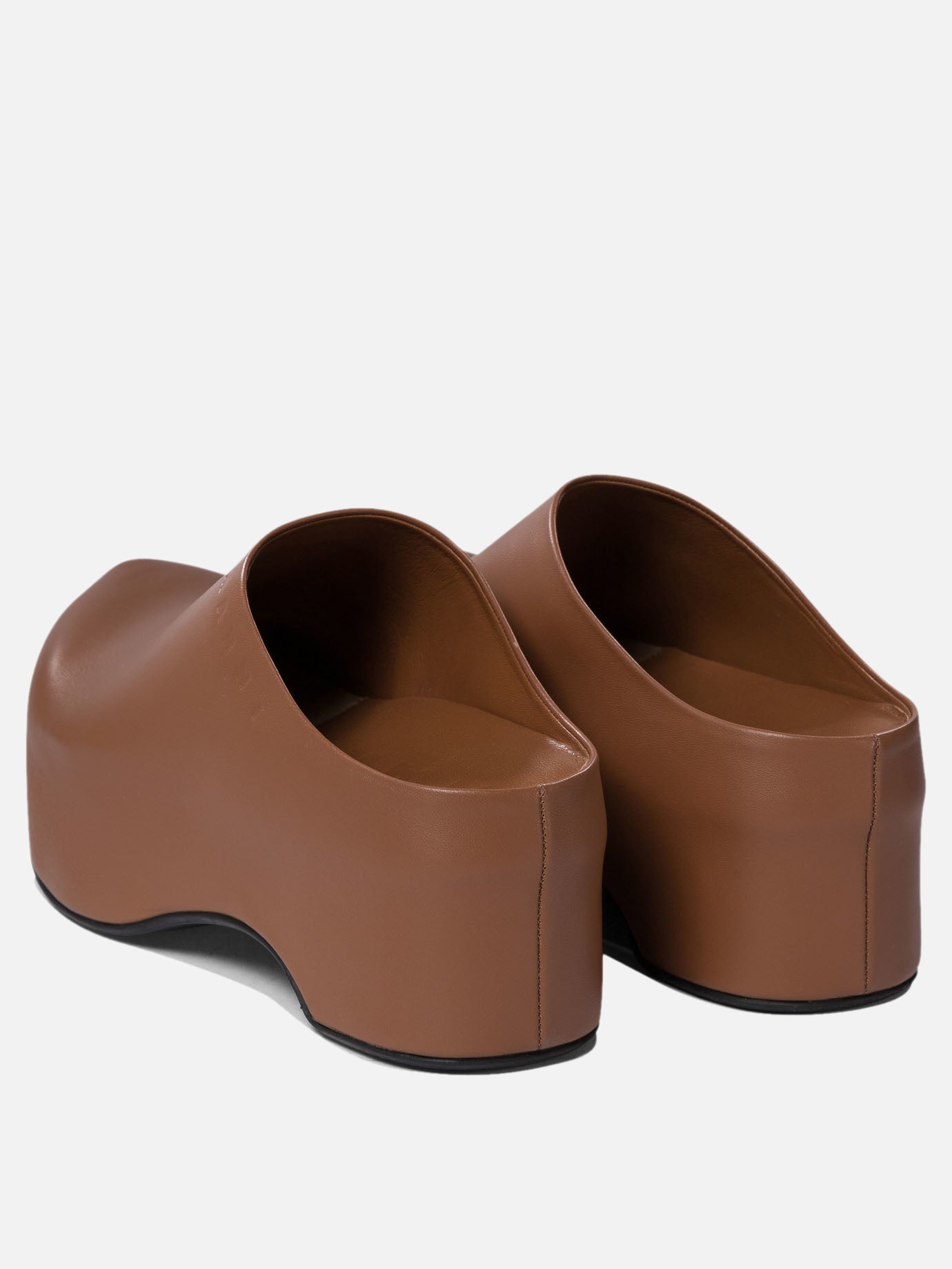 Slippers 100% leather - 100% rubber  Brown - Marni Women | PDP | VIETTI Online Store | thumbnail_4