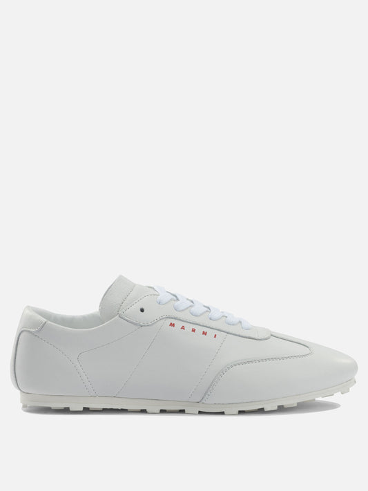 Low top sneakers 100% leather - 100% rubber  White - Marni Women | PDP | VIETTI Online Store 
