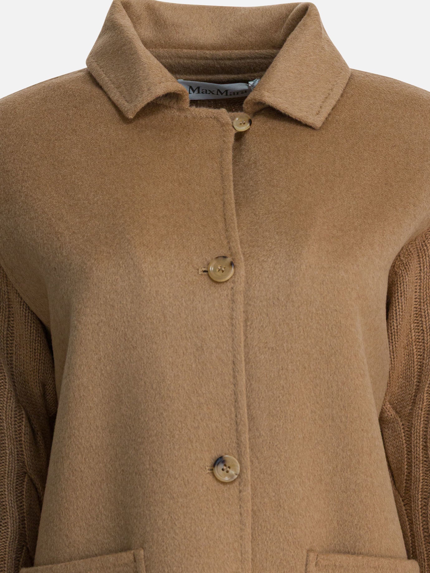 Short coats Solid colour  Brown - Max Mara Women | PDP | VIETTI Online Store | thumbnail_3