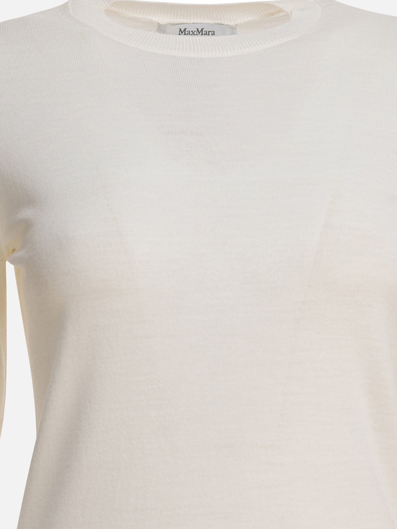 Crewneck t-shirts Solid colour  White - Max Mara Women | PDP | VIETTI Online Store | Zoom-Modal_3
