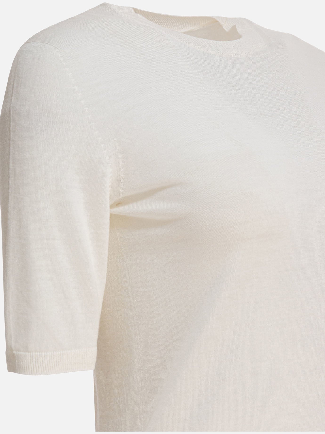 Crewneck t-shirts Solid colour  White - Max Mara Women | PDP | VIETTI Online Store | thumbnail_4