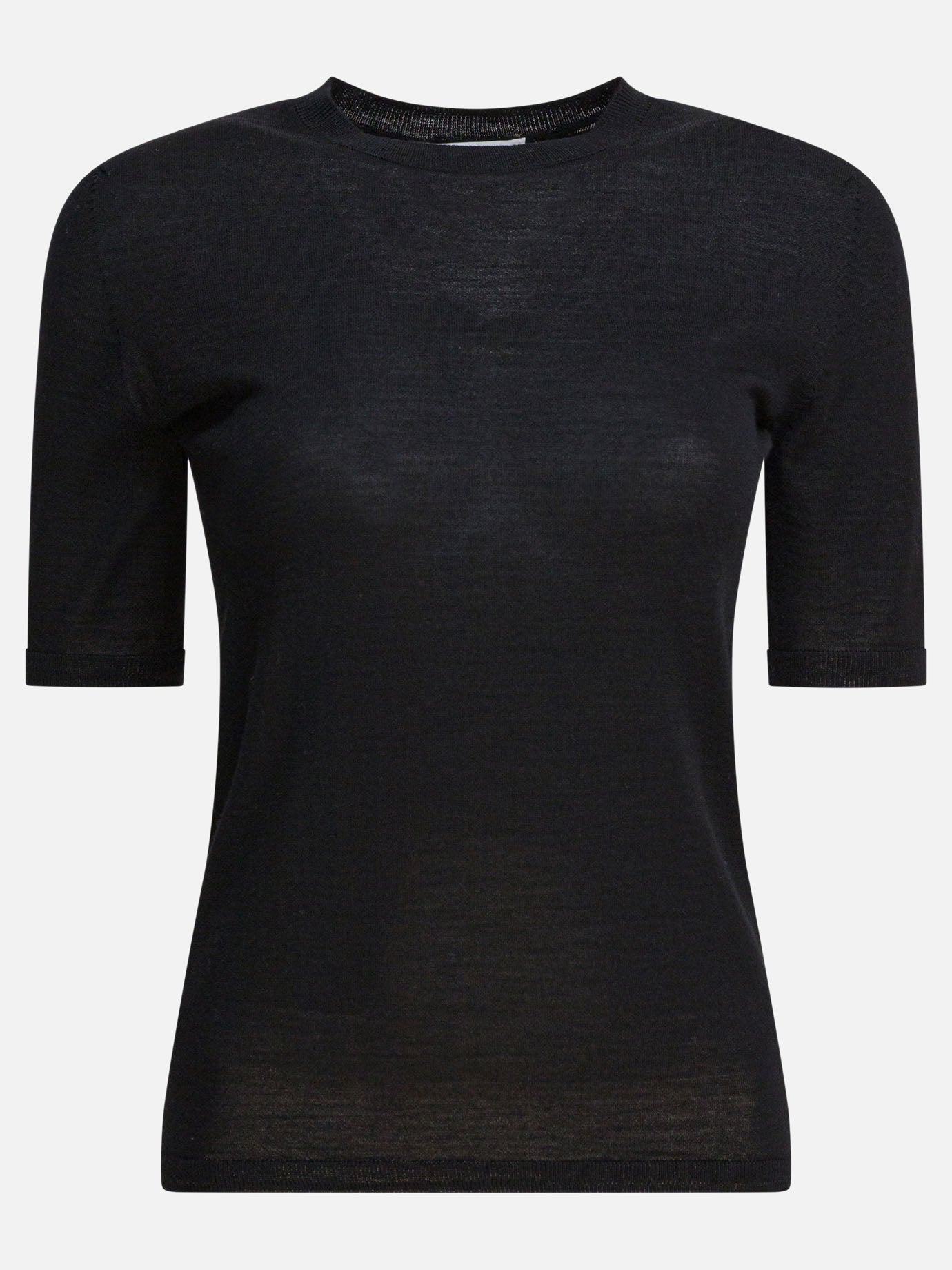 Crewneck t-shirts Solid colour  Black - Max Mara Women | PDP | VIETTI Online Store | thumbnail