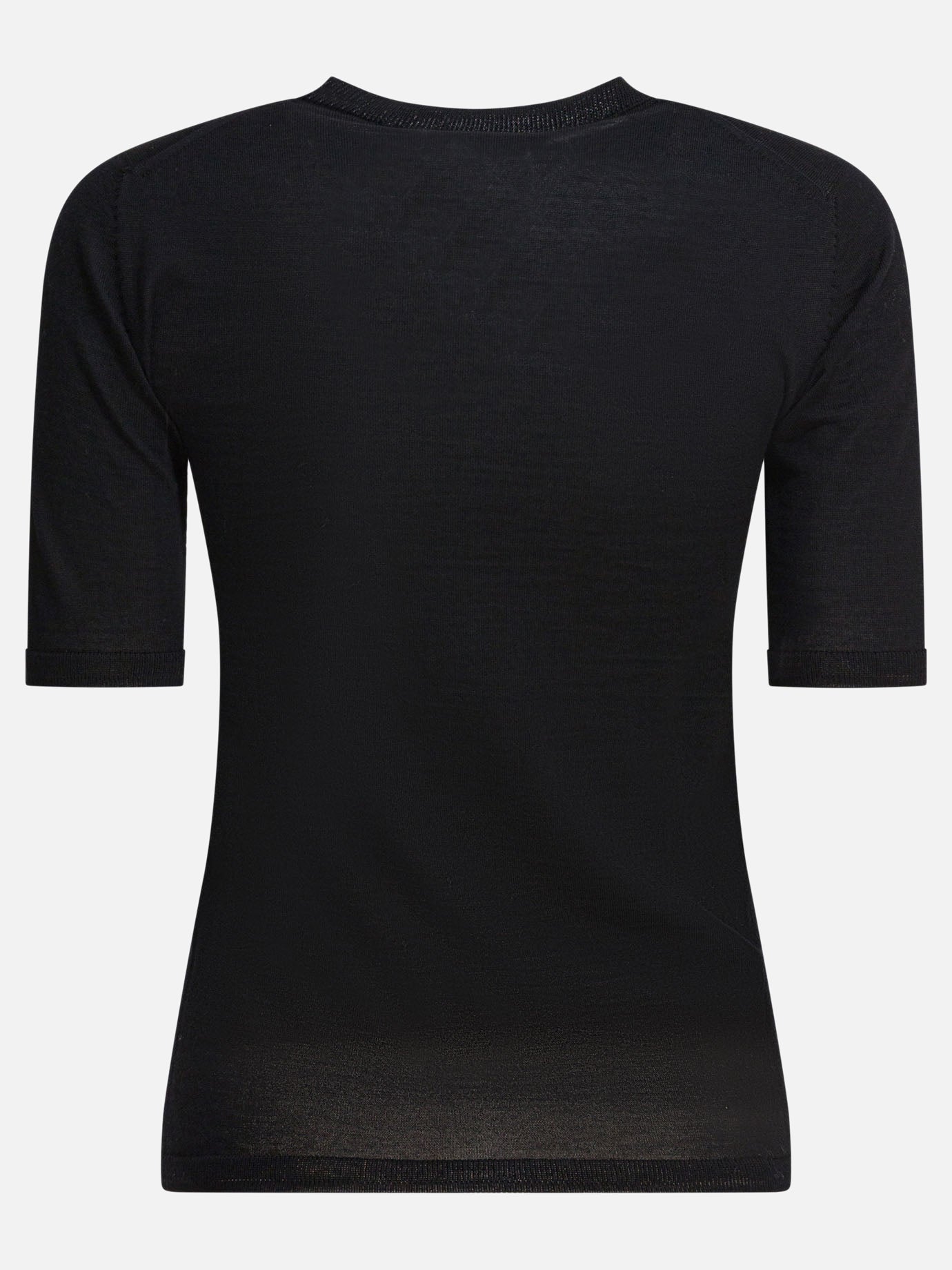 Crewneck t-shirts Solid colour  Black - Max Mara Women | PDP | VIETTI Online Store | thumbnail_2