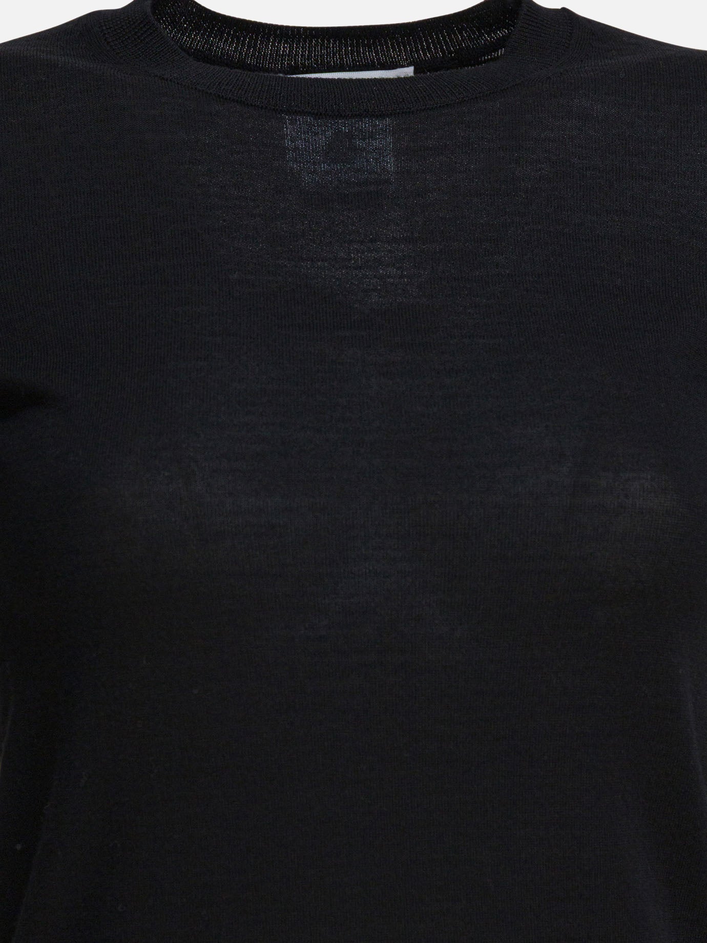 Crewneck t-shirts Solid colour  Black - Max Mara Women | PDP | VIETTI Online Store | thumbnail_3
