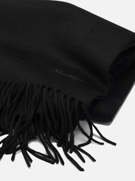 Fringed scarves 100% camel  Black - Max Mara Women | PDP | VIETTI Online Store | 2
