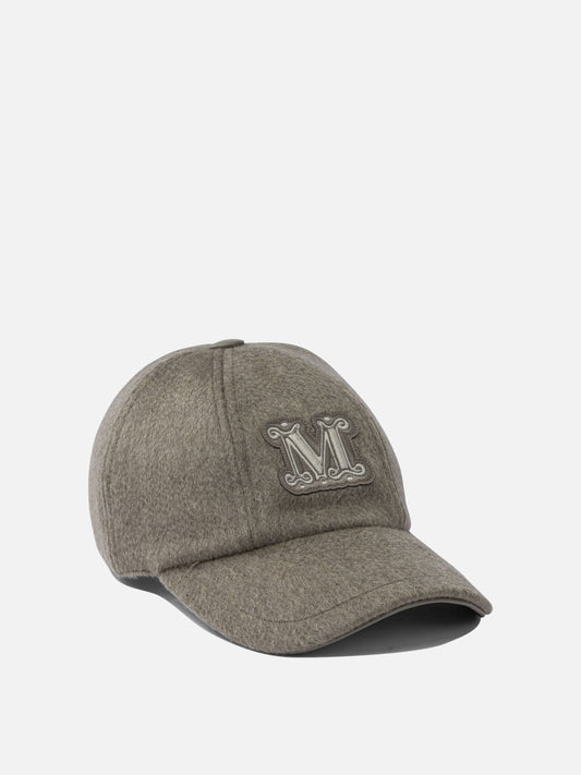 Trucker caps 100% cashmere  Grey - Max Mara Women | PDP | VIETTI Online Store | 2
