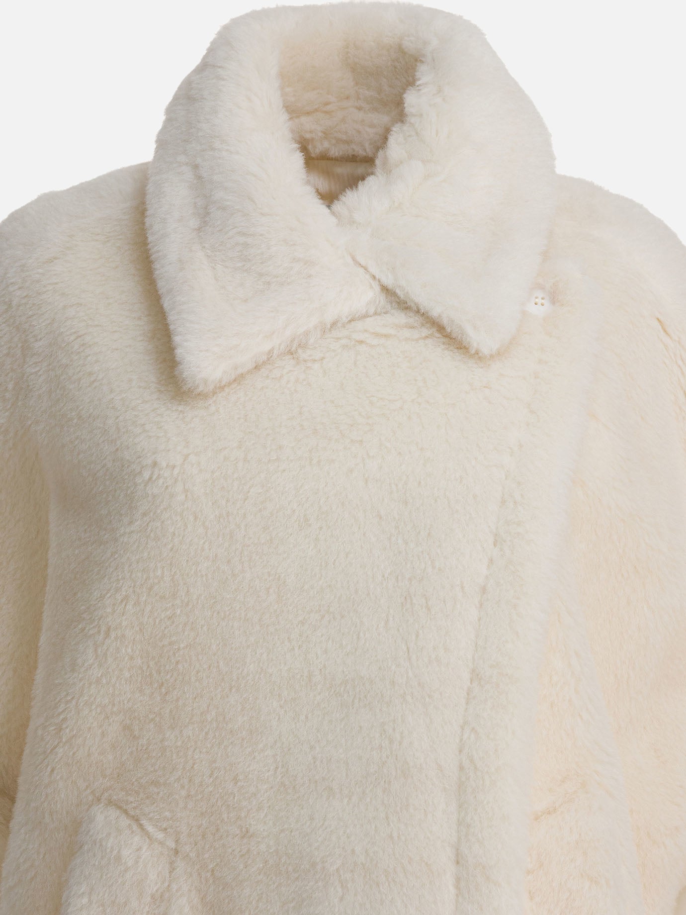 Capes Solid colour  White - Max Mara Women | PDP | VIETTI Online Store | thumbnail_3