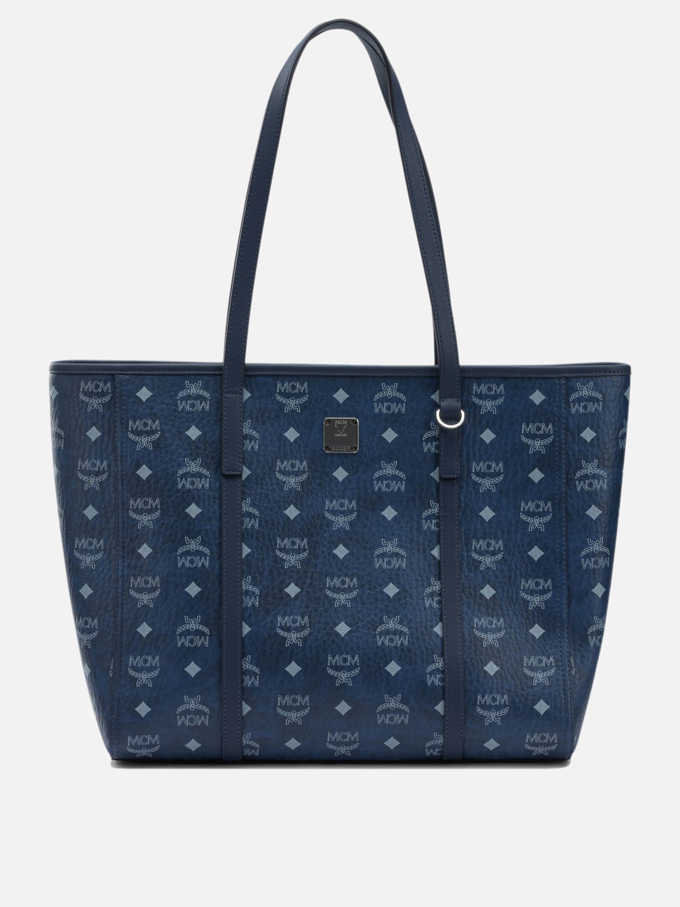 Large bags 63% polyurethane 20% polyester 17% cotton  Blue - Mcm Women | PDP | VIETTI Online Store | thumbnail