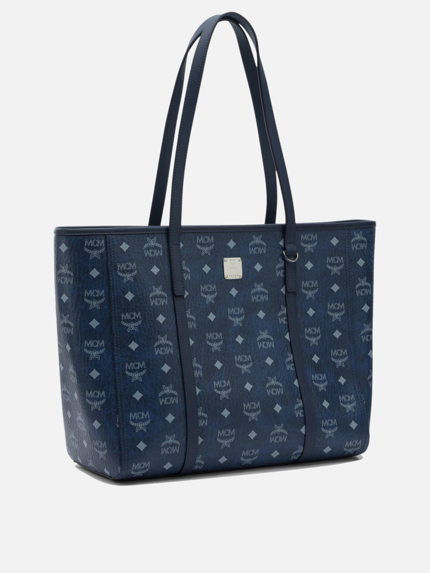 Large bags 63% polyurethane 20% polyester 17% cotton  Blue - Mcm Women | PDP | VIETTI Online Store | thumbnail_2