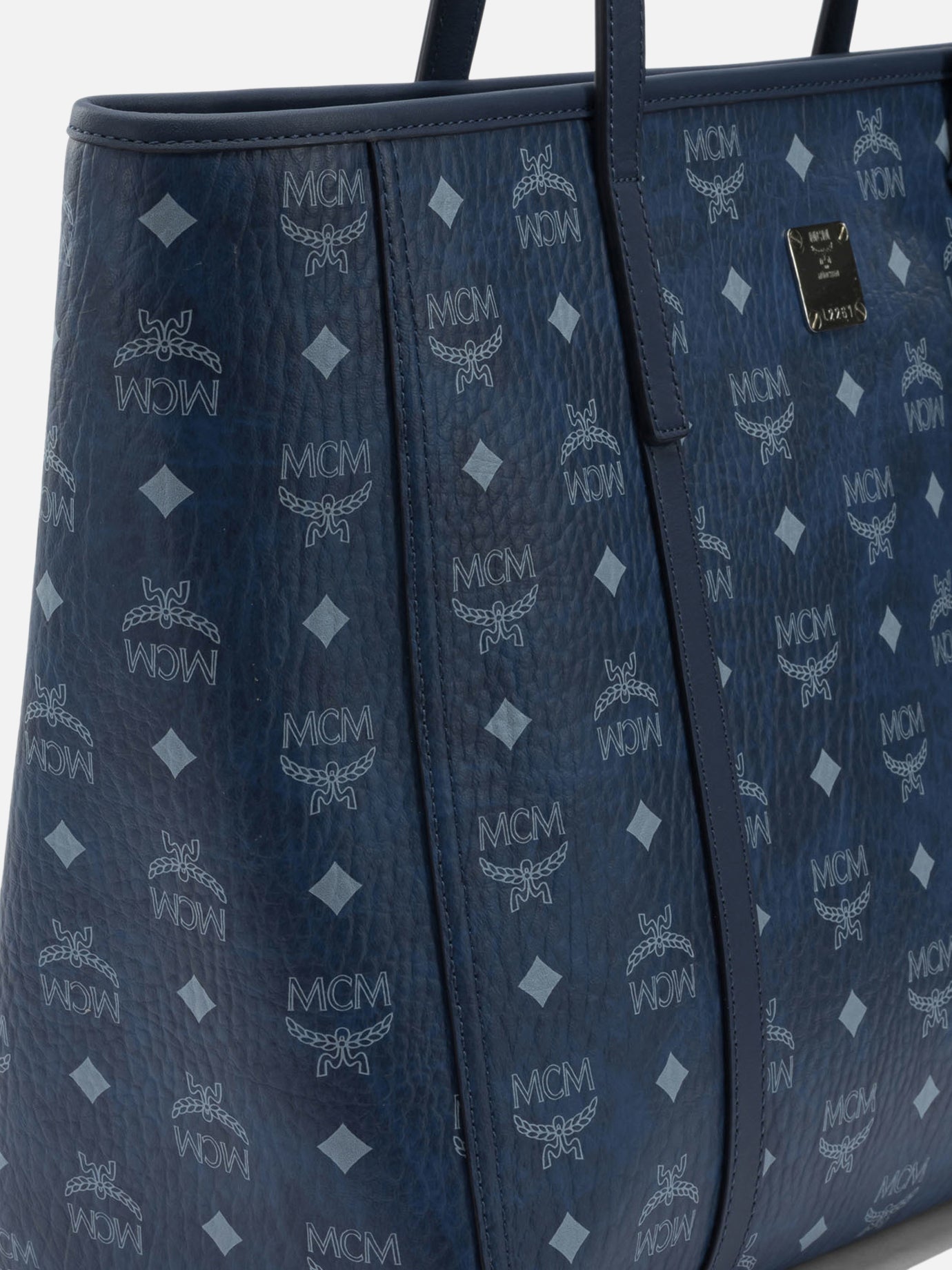 Large bags 63% polyurethane 20% polyester 17% cotton  Blue - Mcm Women | PDP | VIETTI Online Store | Zoom-Modal_4
