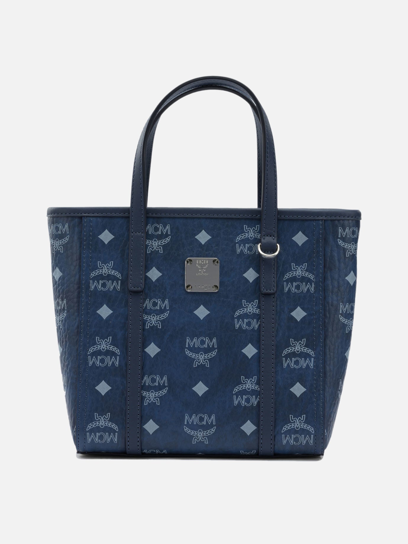 Mini bags 63% polyurethane 20% polyester 17% cotton  Blue - Mcm Women | PDP | VIETTI Online Store | thumbnail