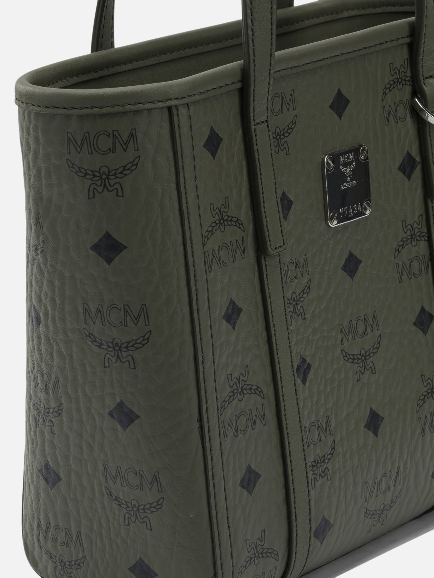 Mini bags 63% polyurethane 20% polyester 17% cotton  Green - Mcm Women | PDP | VIETTI Online Store | thumbnail_4