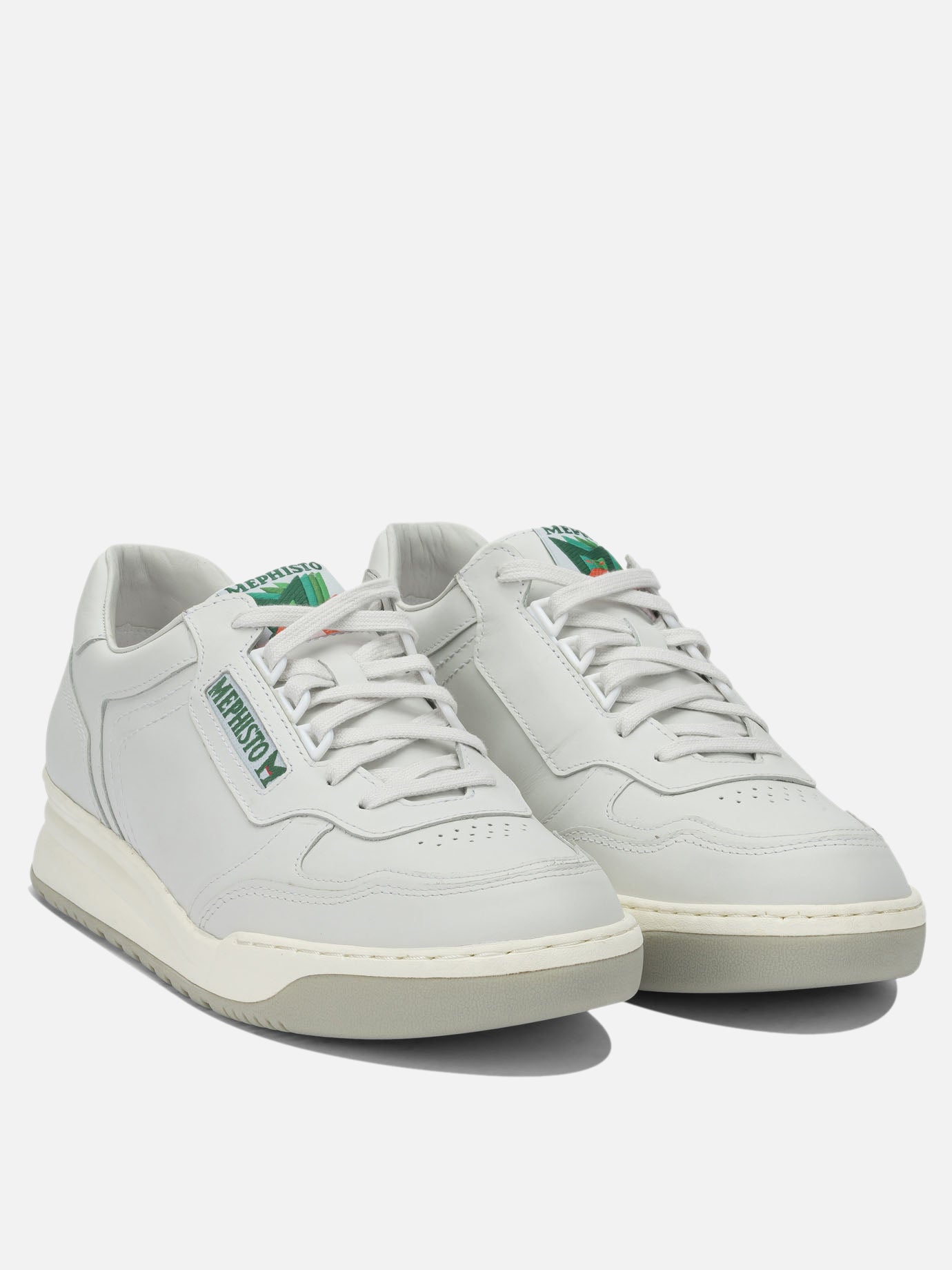 Low top sneakers 100% leather - 100% rubber  White - Mephisto Men | PDP | VIETTI Online Store | Zoom-Modal_2
