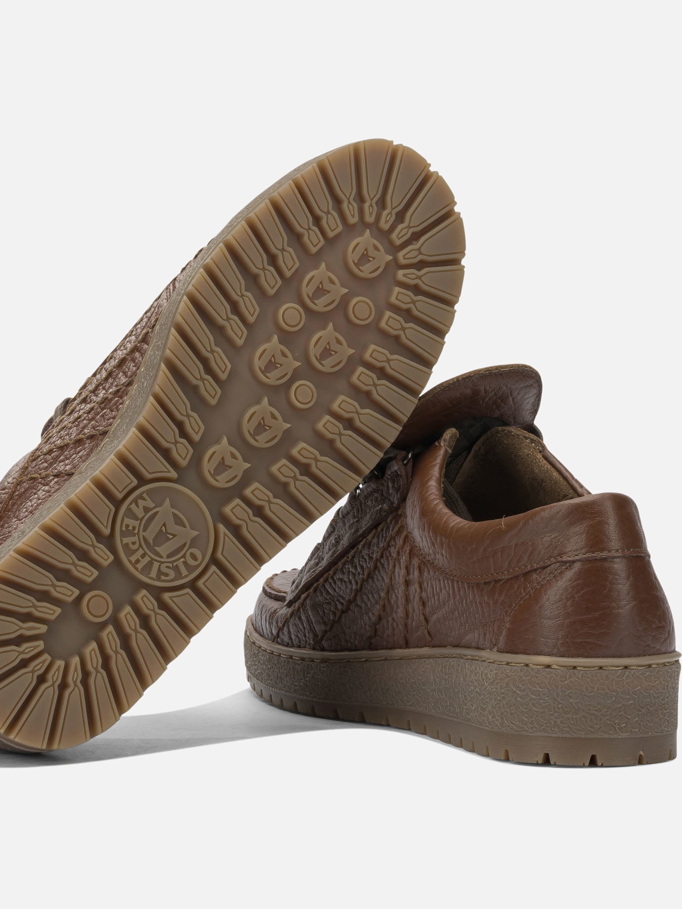 Low top sneakers 100% leather - 100% rubber  Brown - Mephisto Men | PDP | VIETTI Online Store | Zoom-Modal_5
