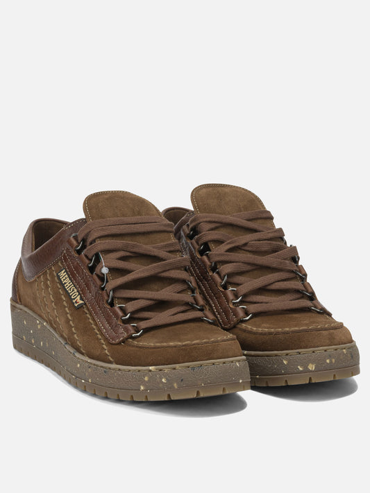 Low top sneakers 100% leather - 100% rubber  Brown - Mephisto Men | PDP | VIETTI Online Store | 2

