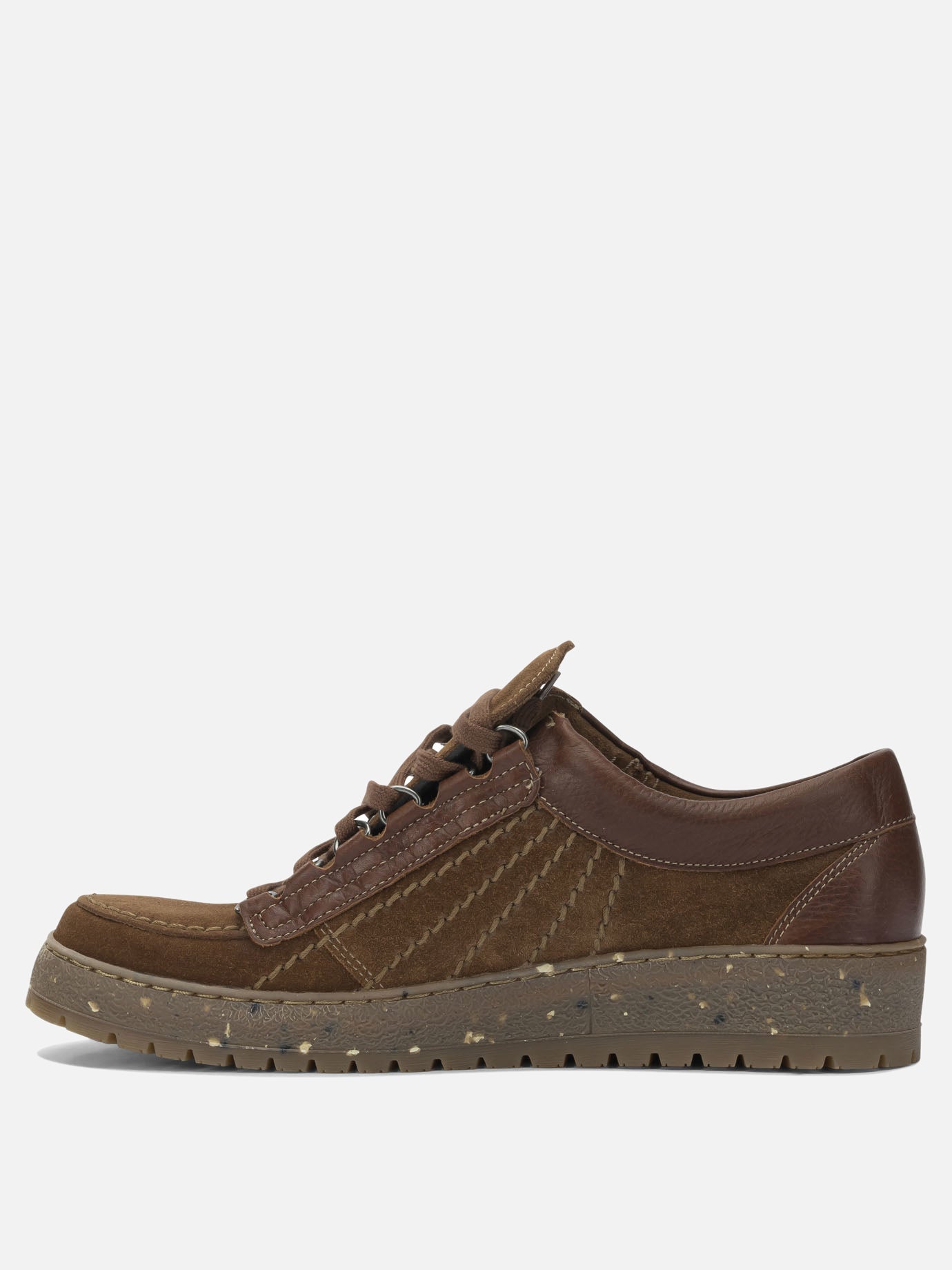 Low top sneakers 100% leather - 100% rubber  Brown - Mephisto Men | PDP | VIETTI Online Store | thumbnail_3