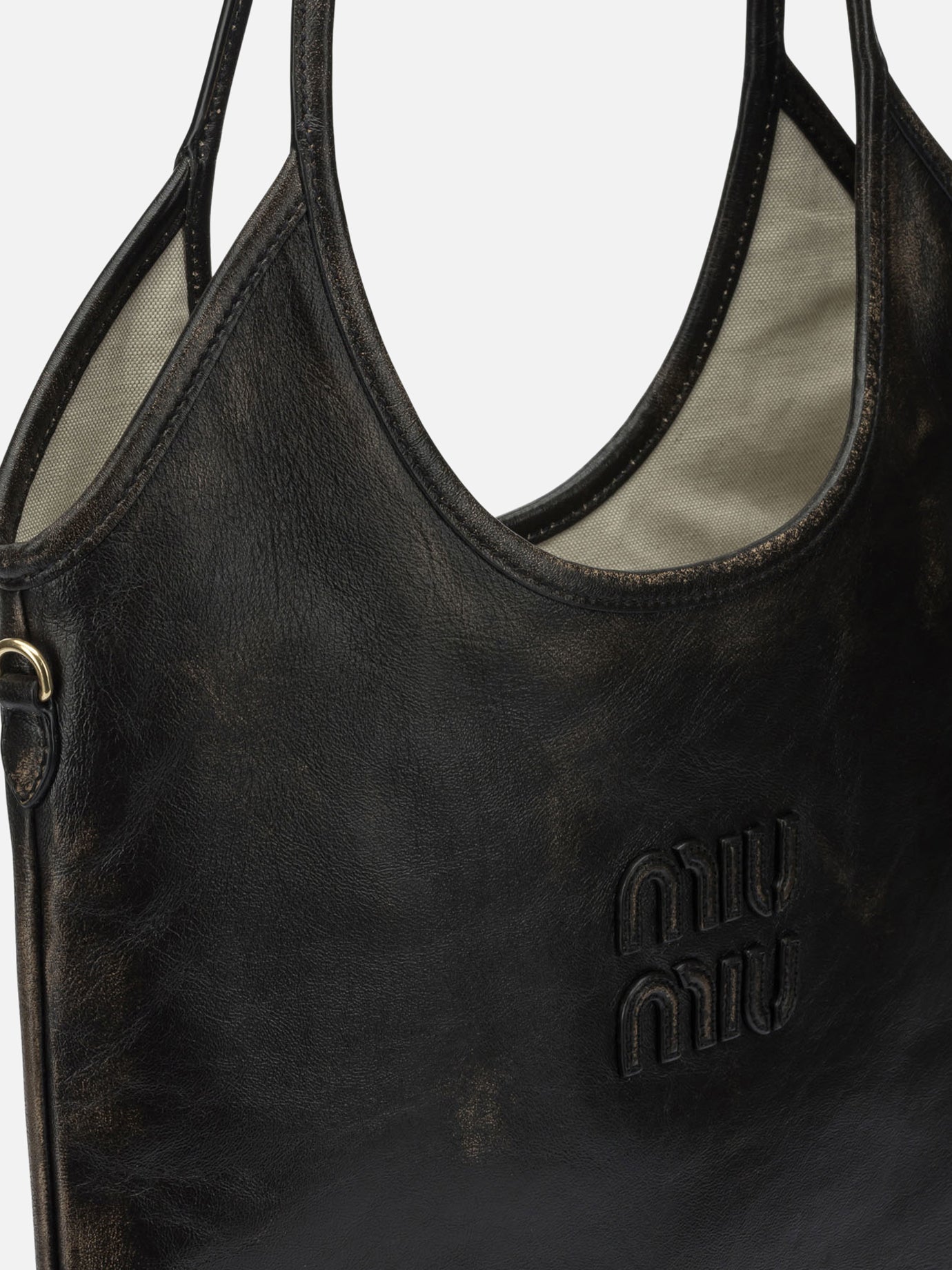 Medium bags Logo  Brown - Miu Miu Women | PDP | VIETTI Online Store | thumbnail_4