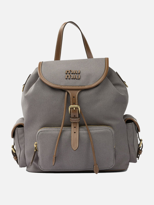 Casual backpacks 5BZ042  Blue - Miu Miu Women | PLP | VIETTI Online Store 
