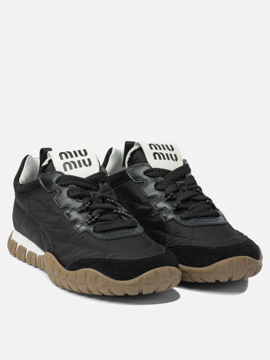 Low top sneakers 5E417E  Black - Miu Miu Women | PDP | VIETTI Online Store | 2
