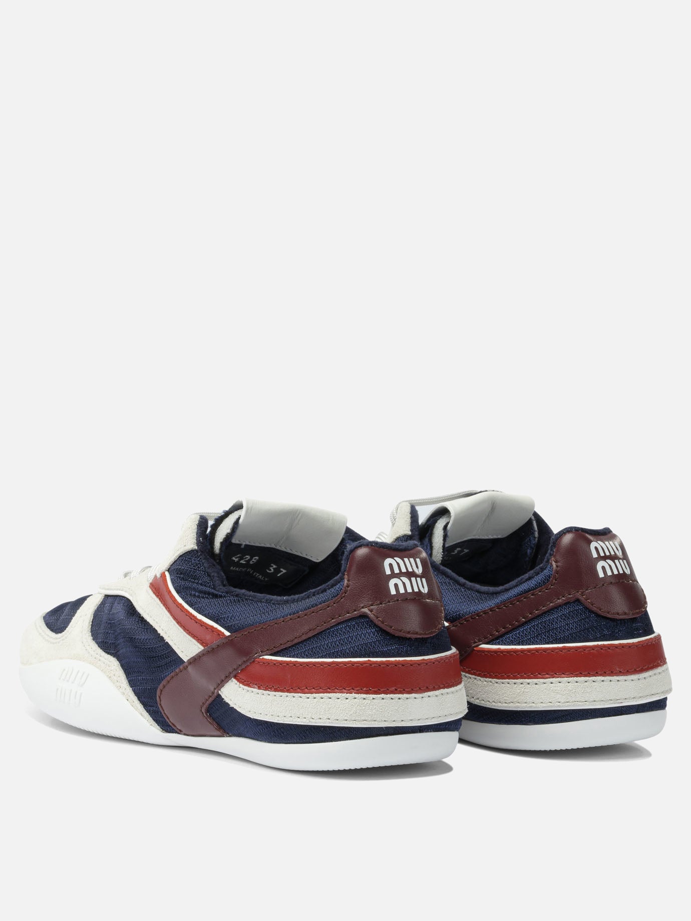 Low top sneakers 100% polyester - 100% rubber  Blue - Miu Miu Women | PDP | VIETTI Online Store | Zoom-Modal_4
