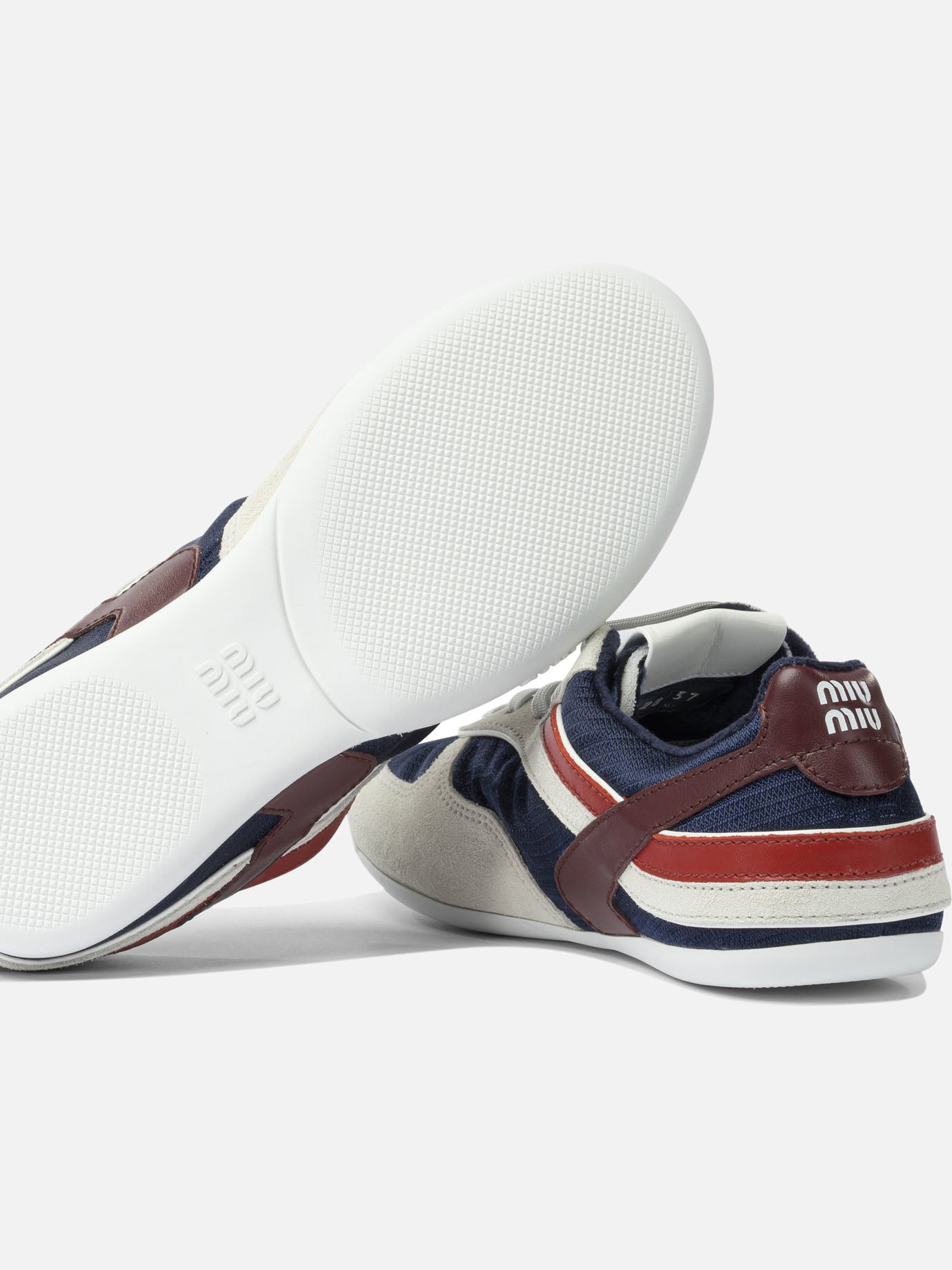 Low top sneakers 100% polyester - 100% rubber  Blue - Miu Miu Women | PDP | VIETTI Online Store | Zoom-Modal_5

