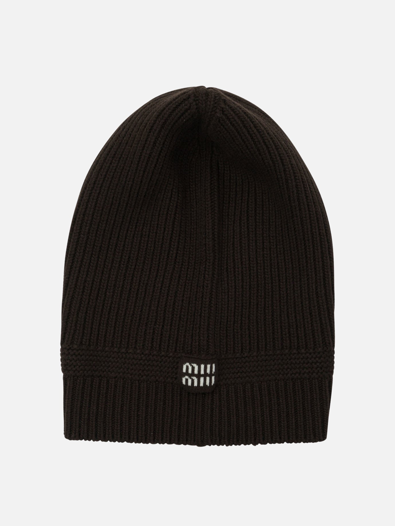 Beanies Logo  Brown - Miu Miu Women | PDP | VIETTI Online Store | thumbnail_3