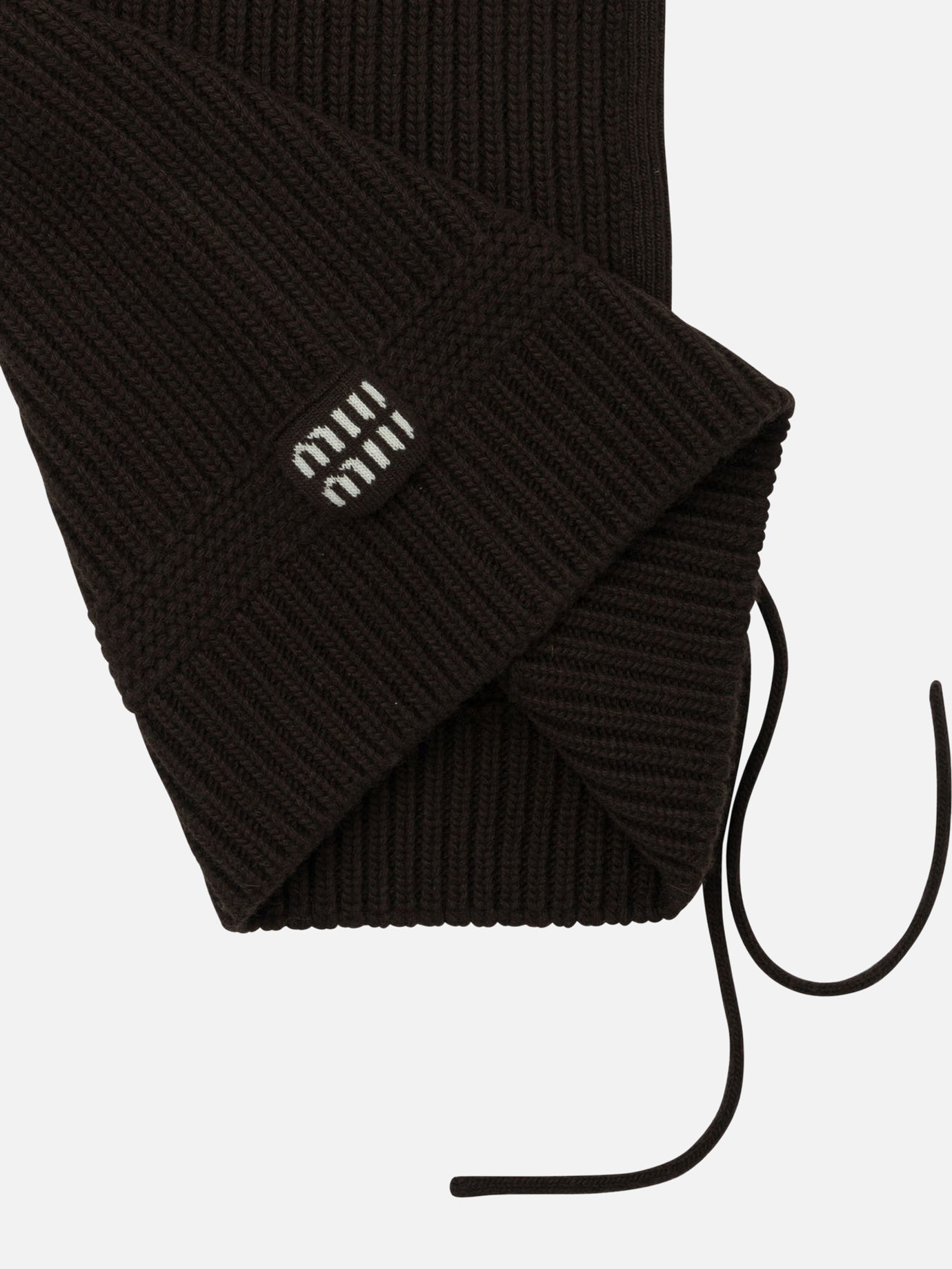 Beanies Logo  Brown - Miu Miu Women | PDP | VIETTI Online Store | thumbnail_4