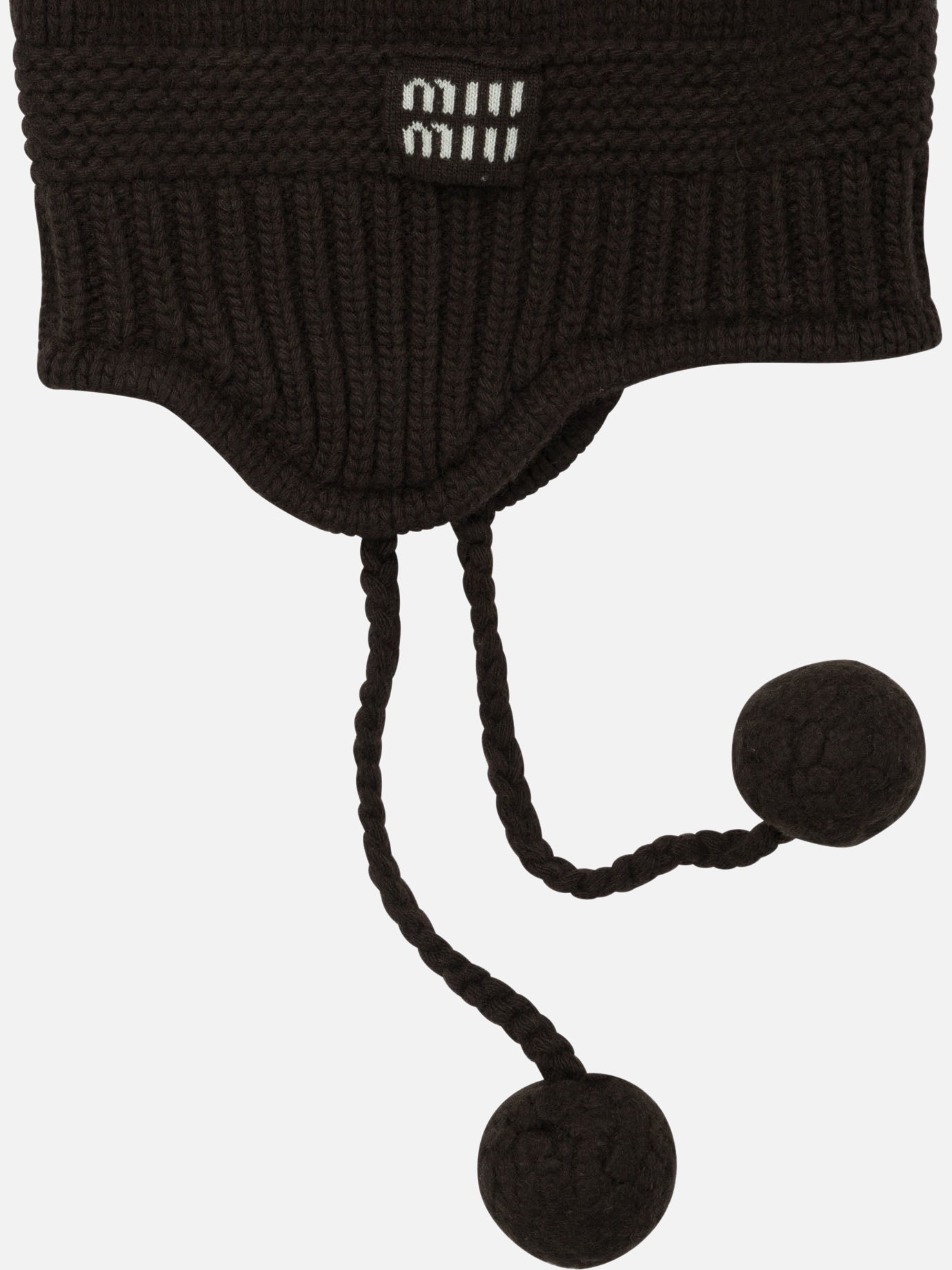 Beanies Logo  Brown - Miu Miu Women | PDP | VIETTI Online Store | Zoom-Modal_4
