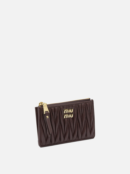 Card holders 100% lamb leather  Bordeaux - Miu Miu Women | PDP | VIETTI Online Store | 2
