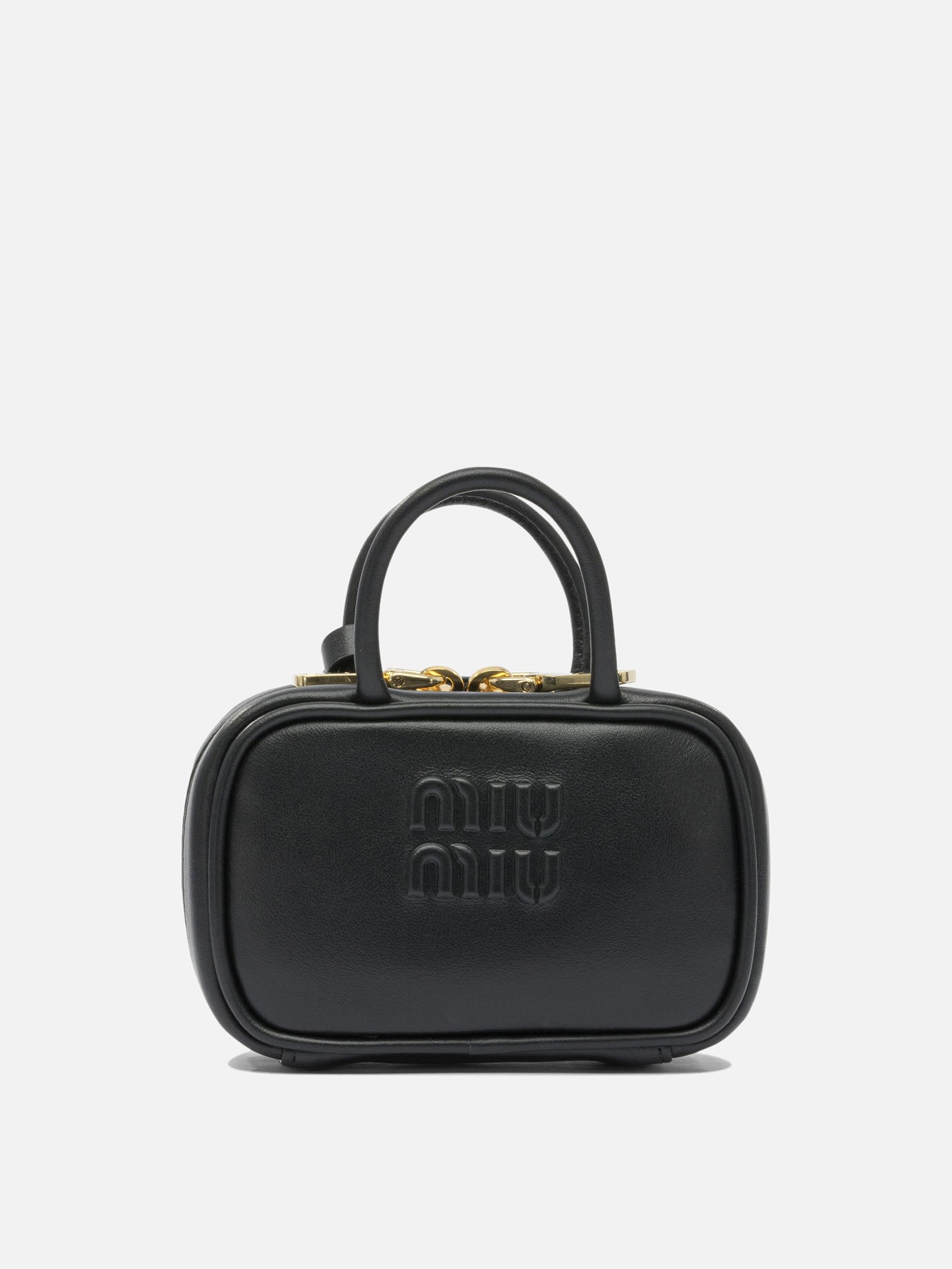 Charms 100% calf leather  Black - Miu Miu Women | PDP | VIETTI Online Store | Zoom-Modal
