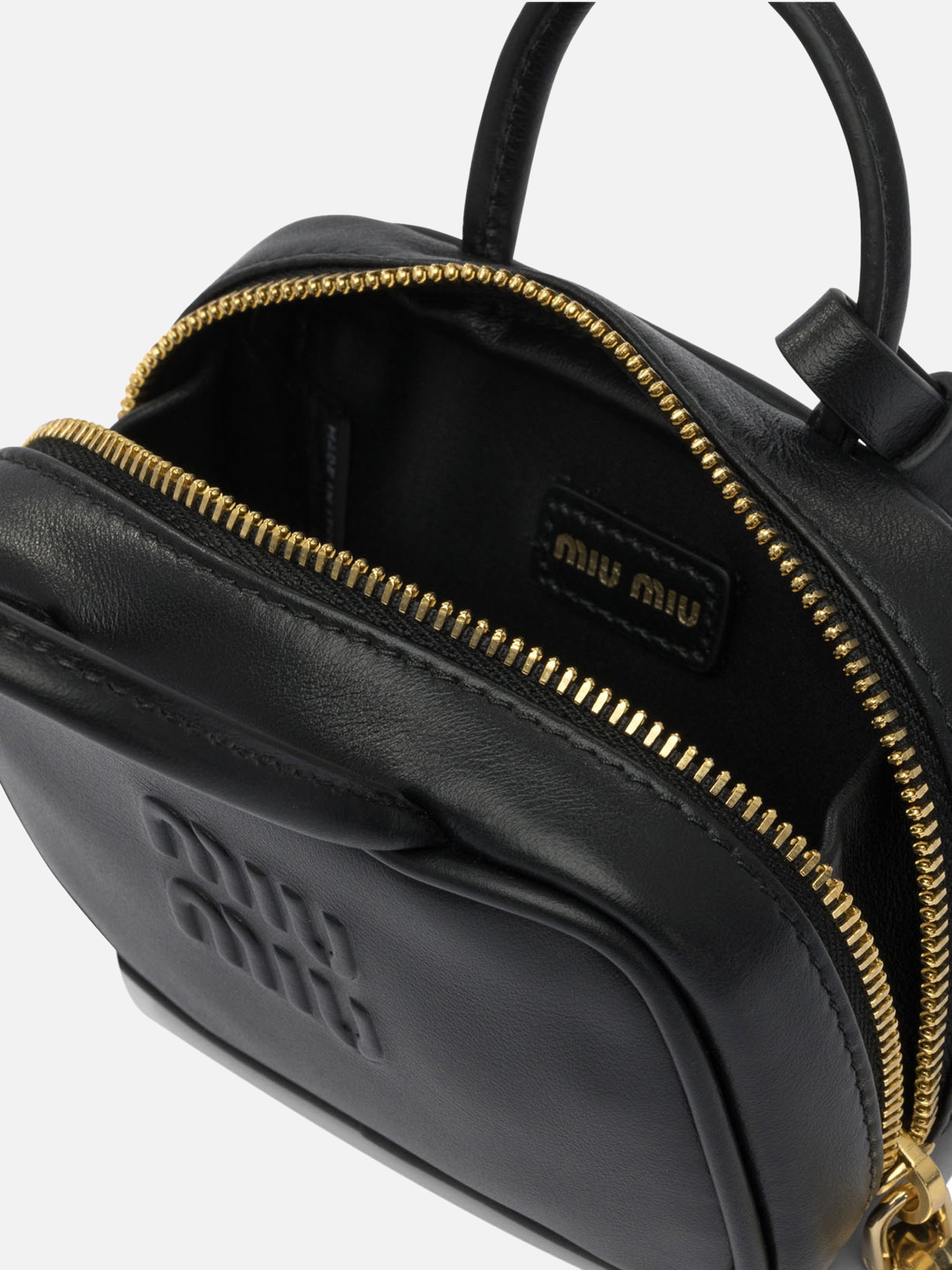 Charms 100% calf leather  Black - Miu Miu Women | PDP | VIETTI Online Store | Zoom-Modal_5
