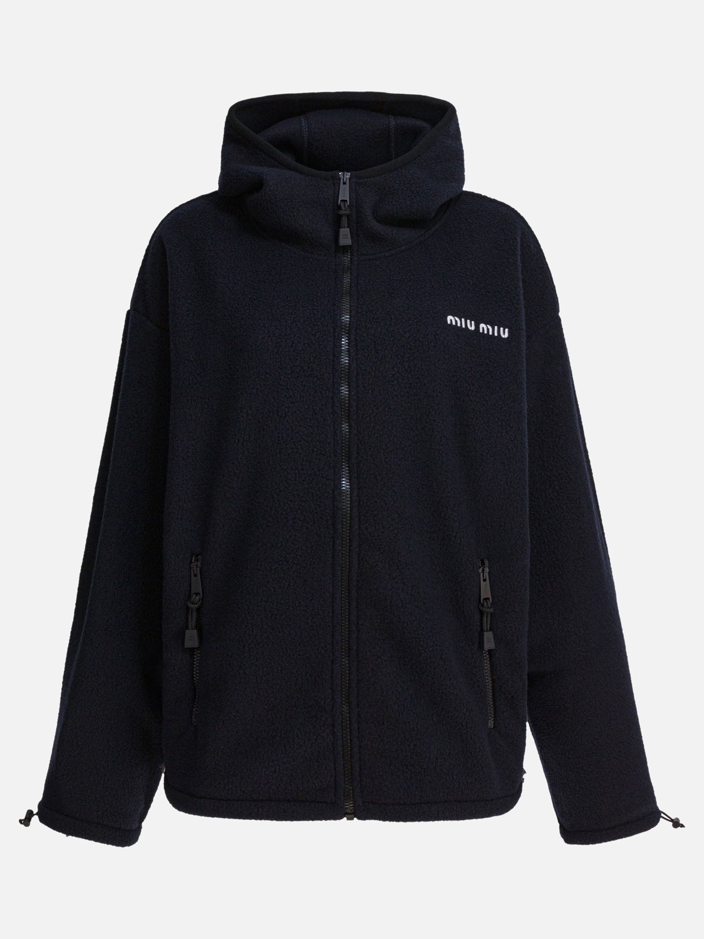 Fleece jackets Logo  Blue - Miu Miu Women | PDP | VIETTI Online Store | thumbnail
