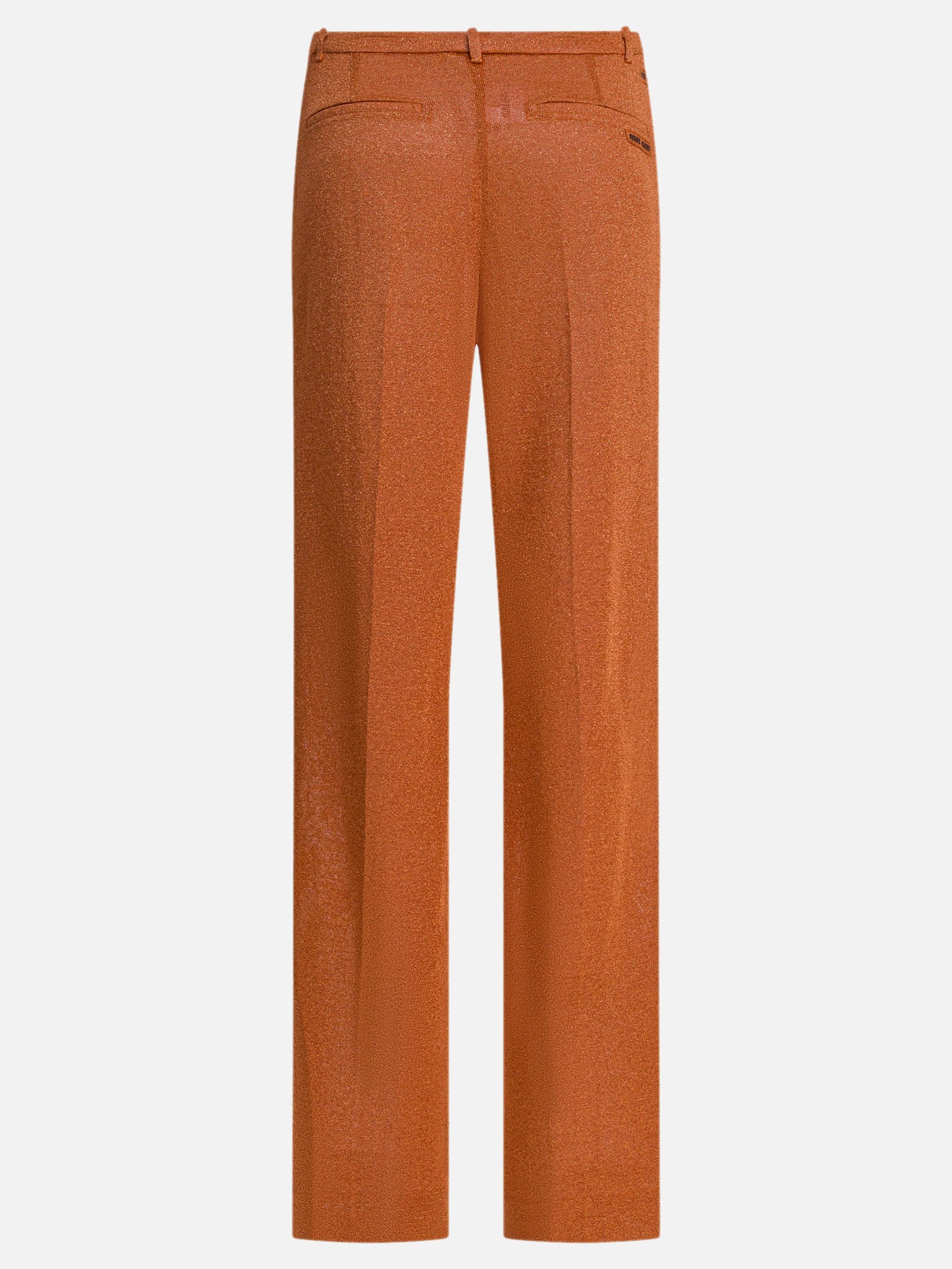 Leisure trousers Solid colour  Orange - Miu Miu Women | PDP | VIETTI Online Store | thumbnail_2