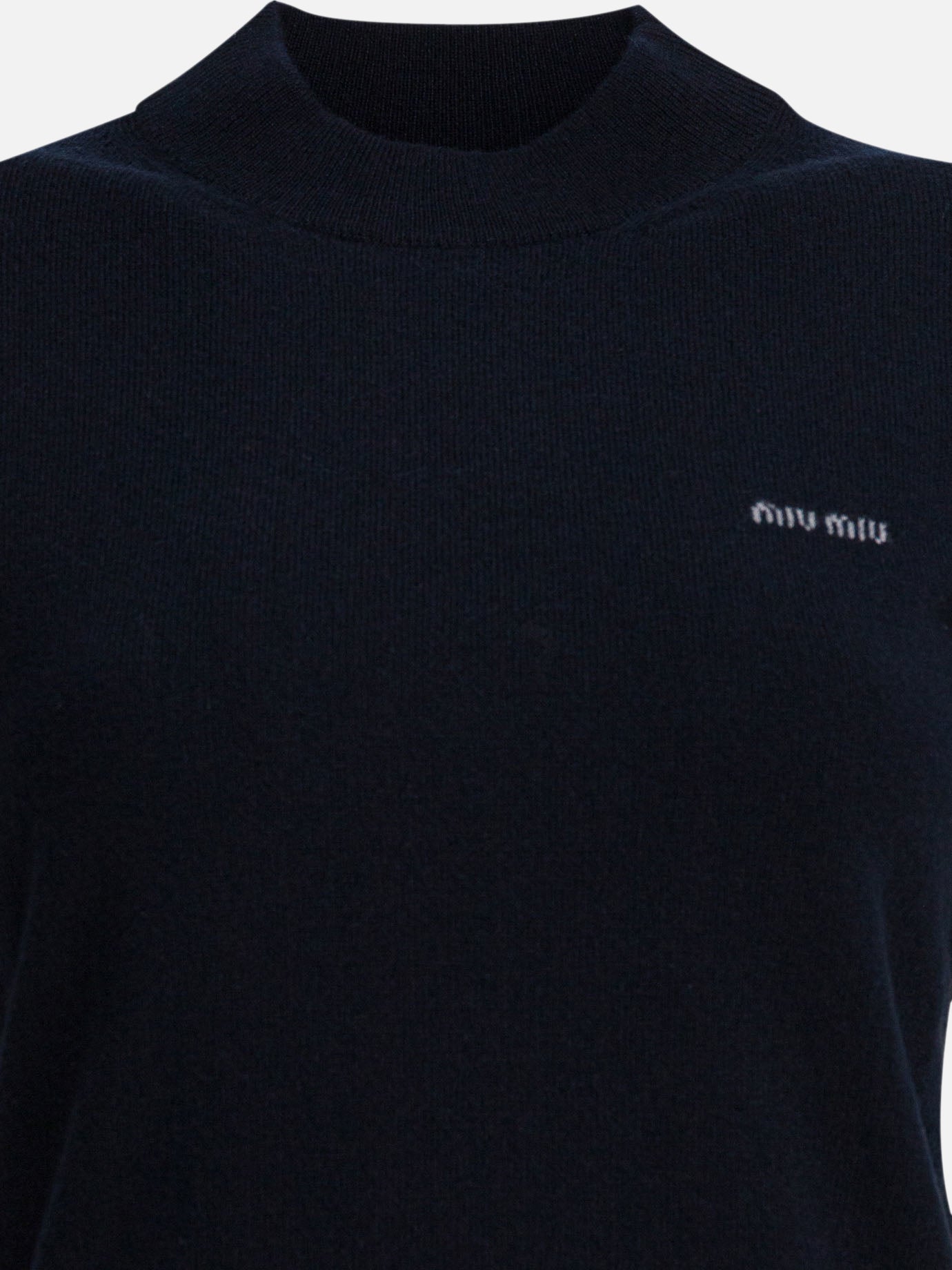 Polo shirts with buttons Logo  Blue - Miu Miu Women | PDP | VIETTI Online Store | thumbnail_3